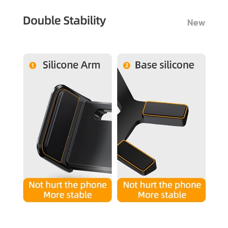 حامل موبايل سيارة دوار يثبت علي التابلوه والزجاج الأمامي ثابت وقوي