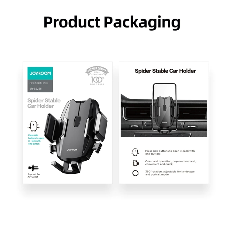 حامل موبايل سيارة دوار يثبت علي التابلوه والزجاج الأمامي ثابت وقوي