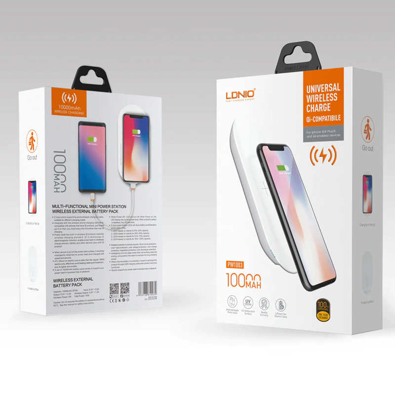 LDNIO-POWE BANK-PW1003-WIRLISS-100000A