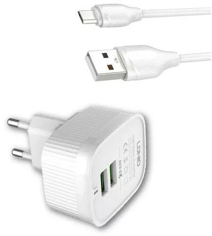 شاحن حائط يو اس بي سريع ومزدوج لشحتن جهازين في وقت واحد