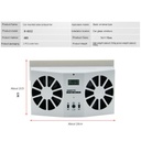 مروحة سيارة تعمل بالطاقة الشمسية لخفض درجة حرارة ومنع الاحتباس الحراري