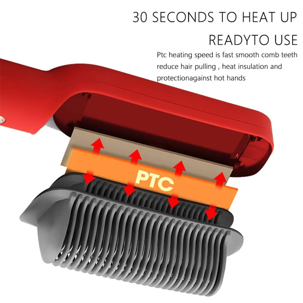 فرشة فرد وتنعيم شعر كهربائية ب 5 مستويات حراره مختلفة عملية وسهلة الاستخدام