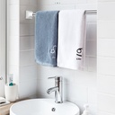 ماسورة استانليس قابلة لتعديل الطول للستائر وتعليق الملابس متعددة الاستخدام