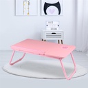 ترابيزة سرير قابلة لتعديل الطول بحامل اكواب للدراسة والعمل وتناول الطعام