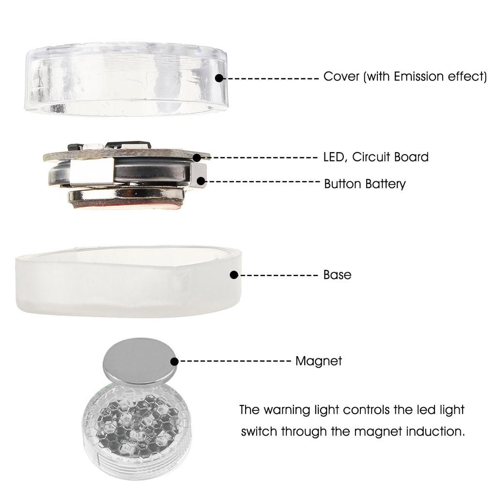 فلاش ليد وايرلس مغناطيسي للتحذير عند فتح ابواب السيارات
