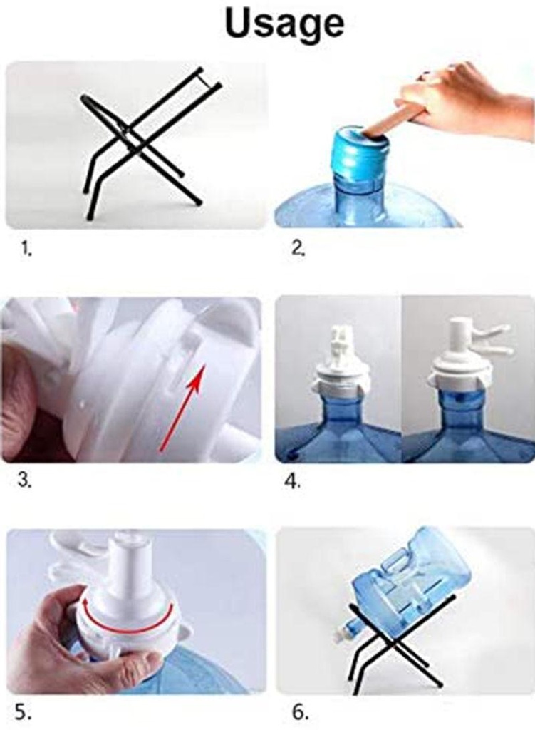 حامل قاروره مياه الشرب معدن غير قابل للصدأ