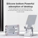 حامل موبايل وتابلت مكتبي قابل لتعديل الارتفاع بقاعده لضمان الثبات