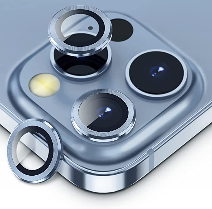 واقي عدسات كاميرا ايفون13 برو ذاتي اللصق للحفاظ عليها ومنع الخدش