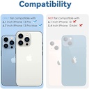 واقي عدسات كاميرا ايفون13 برو ذاتي اللصق للحفاظ عليها ومنع الخدش