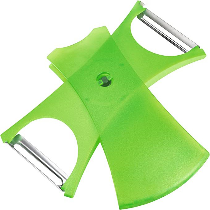 قشارة 2 في 1 للبطاطس والخضروات والفواكه بشفرات حاده غير قابلة للصدأ