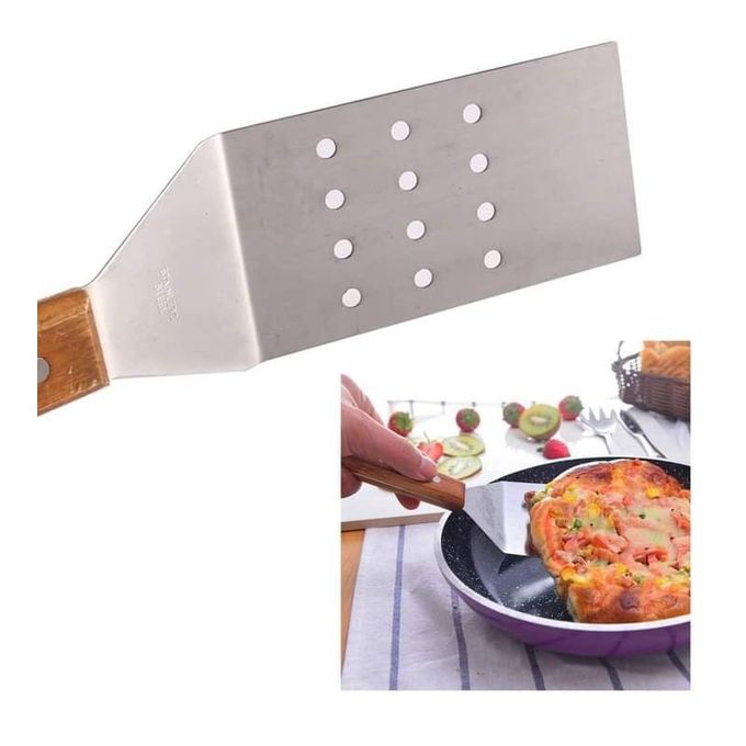 ملعقة مسطحة للشوي شيل وحمل الطعام والبيتزا من الاستانلس