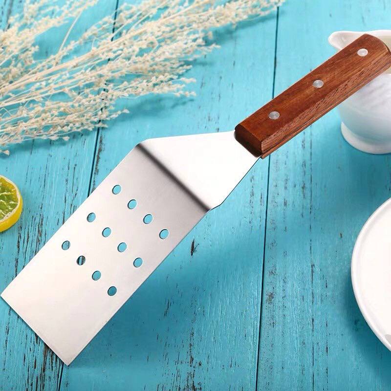 ملعقة مسطحة للشوي شيل وحمل الطعام والبيتزا من الاستانلس