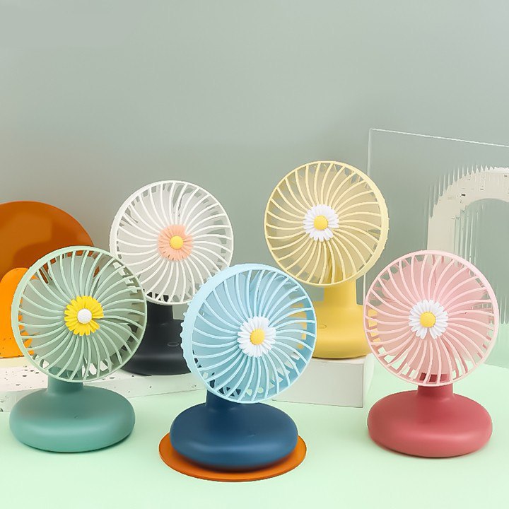 مروحة مكتب ميني تدور 180 درجة للتحكم في زاوية الهواء ب 3 سرعات مختلفة