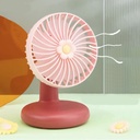 مروحة مكتب ميني تدور 180 درجة للتحكم في زاوية الهواء ب 3 سرعات مختلفة