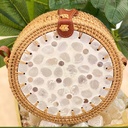 شنطة خوص كروس دائرية للبحر والخروج باشكال مختلفة