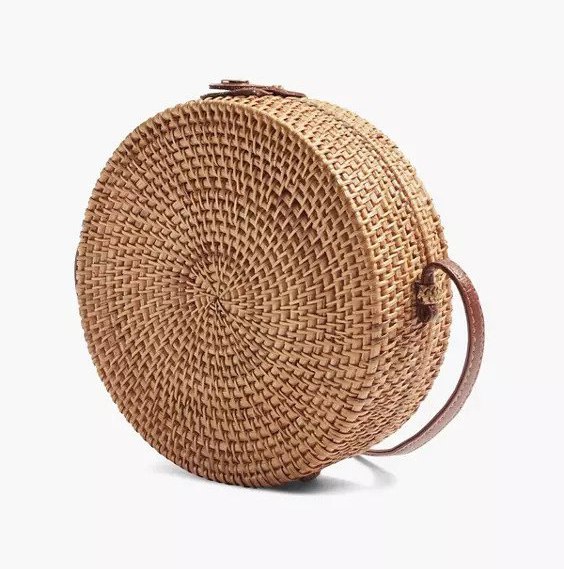 شنطة خوص كروس دائرية شيك للبحر والرحلات والخروج بأشكال مختلفة