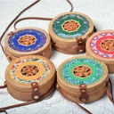 شنطة خوص كروس دائرية شيك للبحر والرحلات والخروج بأشكال مختلفة