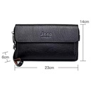 شنطة يد رجالي برقم سري للحماية من سرقه المتعلقات من الجلد الصناعي