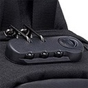 شنطة كتف رجالي وتر بروف برقم سري ووصلة يو اس بي لشحن الموبايل والايربودز