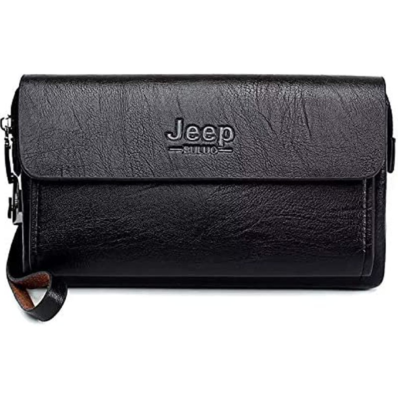 شنطة يد رجالي برقم سري للحماية من سرقه المتعلقات من الجلد الصناعي