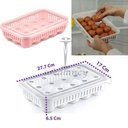 علبة حفظ البيض بغطاء تسع حتي 15 بيضة