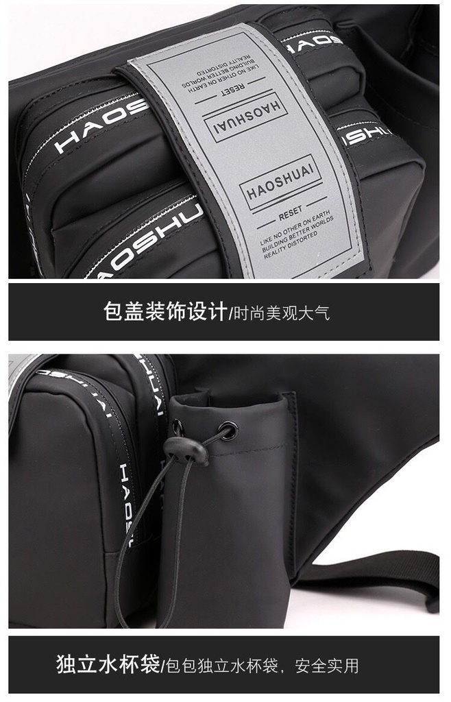 شنطة كروس رجالي وتربروف ب 4 جيوب واسعة لحمل جميع المتعلقات