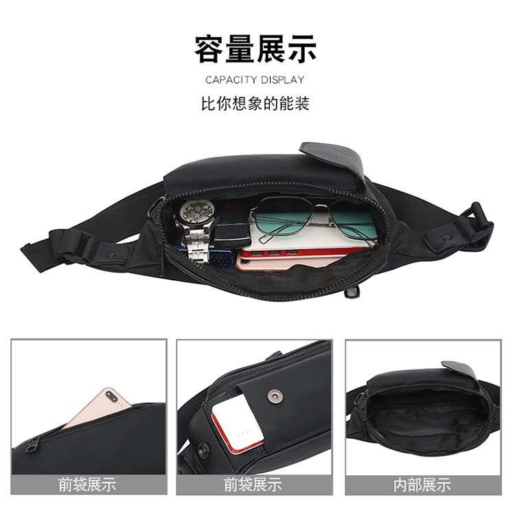 شنطة كروس رجالي 3 جيب وتربروف للحفاظ علي المتعلقات الشخصية