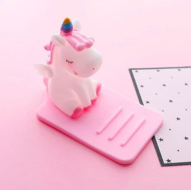 حامل موبيل يونيكورن من السليكون للبنات والأولاد
