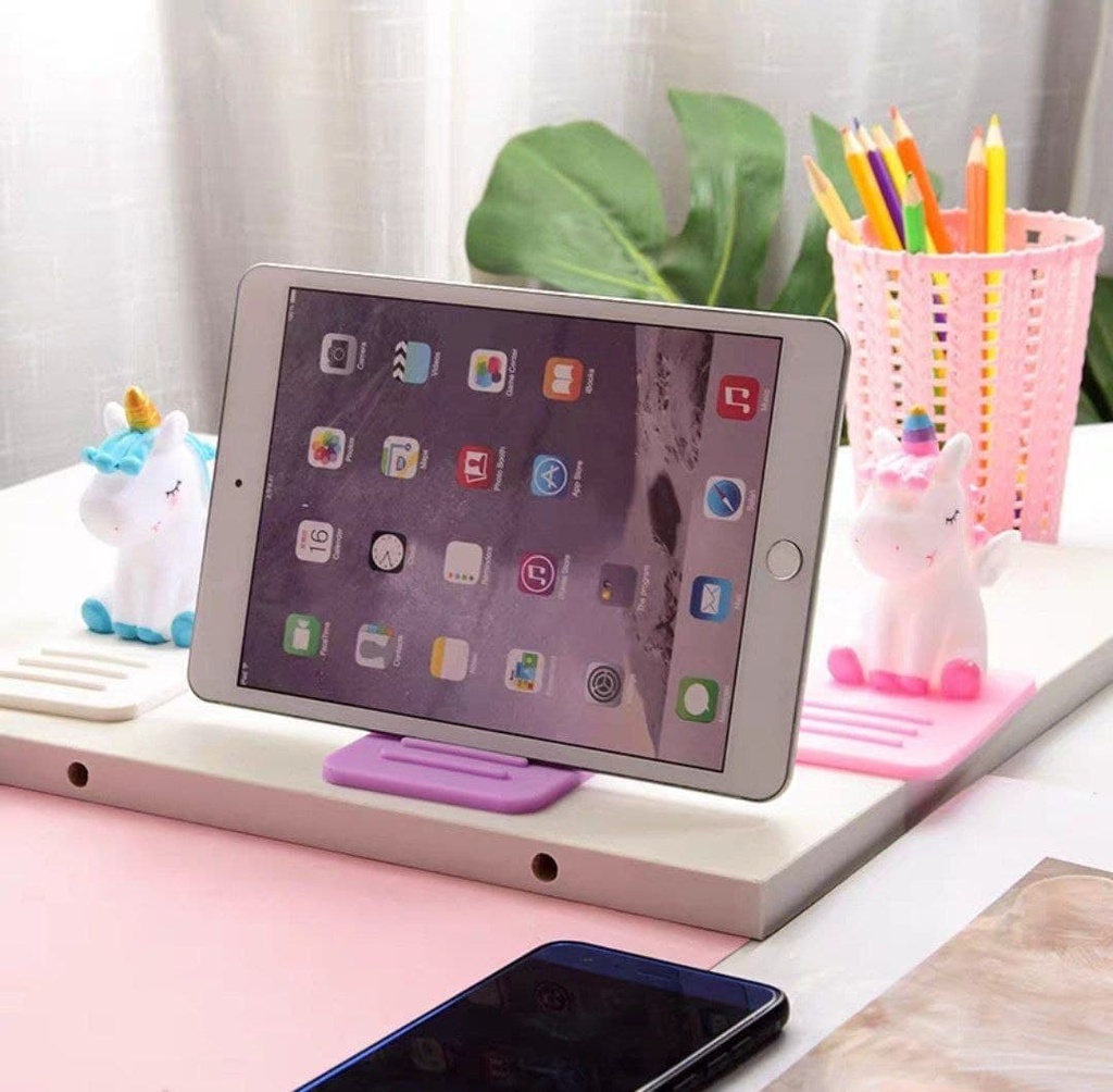 حامل موبيل يونيكورن من السليكون للبنات والأولاد