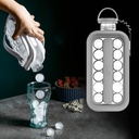 زجاجة صنع مكعبات ثلج لتبريد العصائر والمشروبات بغطاء