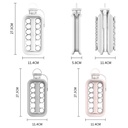 زجاجة صنع مكعبات ثلج لتبريد العصائر والمشروبات بغطاء