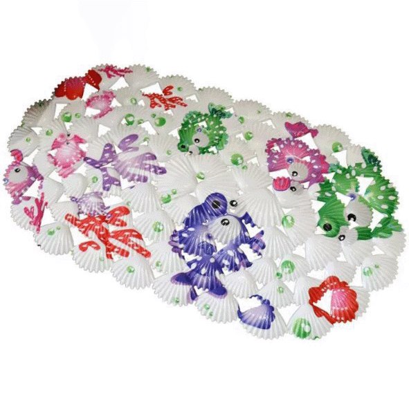 دواسة قدم صدفيه مانعة للانزلاق للبانيو والحمام سيليكون