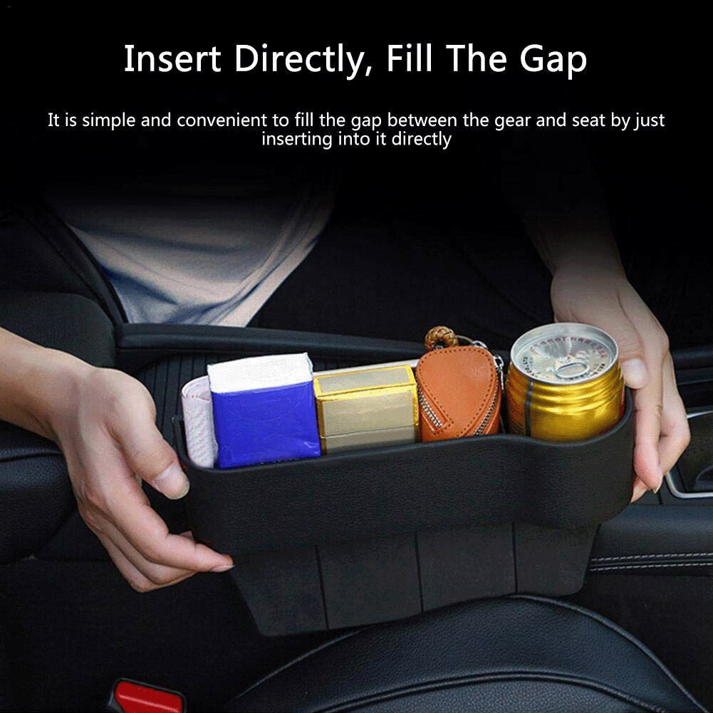 منظم كونسول السياره بحامل اكواب مع منفذين يو اس بي لشحن الهواتف