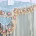 غطاء غسالة دانتيل للحفاظ عليها من الاتربة قابل للغسيل والطي