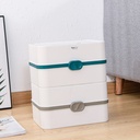 صندوق منظم وحامل للبراهات والملابس الداخلية محكم الغلق لمنع وصول التراب