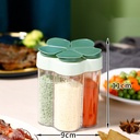 ملاحة توابل 5 في 1 علي شكل وردة للملح والفلفل والشطة مثالية للسفره