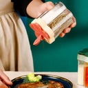 ملاحة توابل 5 في 1 علي شكل وردة للملح والفلفل والشطة مثالية للسفره