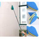 ليفة ومساحة تدور 360 درجة ويد تطول وتقصر لتنظيف ودعك الحوائط والوصول لأضيق الأماكن