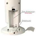 مروحة عمودية للمكتب والكومدينو سرعتين مختلفين تعمل بالبطاريات او اليو اس بي