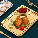 طاسة استانلس مدهب تقديم الطعام