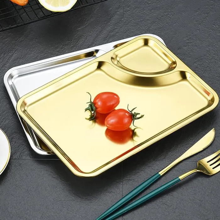 طاسة استانلس مدهب تقديم الطعام