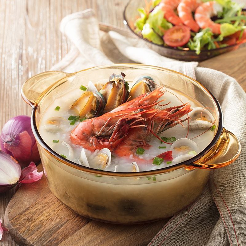 حلة طعام بايركس بغطاء ويد لسهولة الحمل