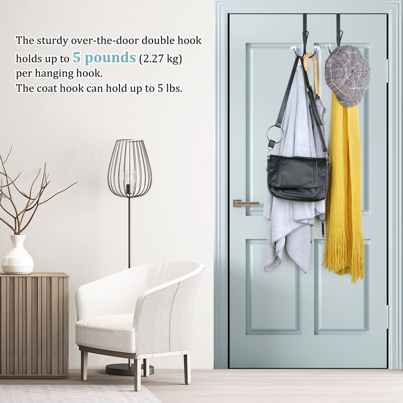 شماعة الابواب الخلفية 4 هوك لتعليق الملابس والشنط