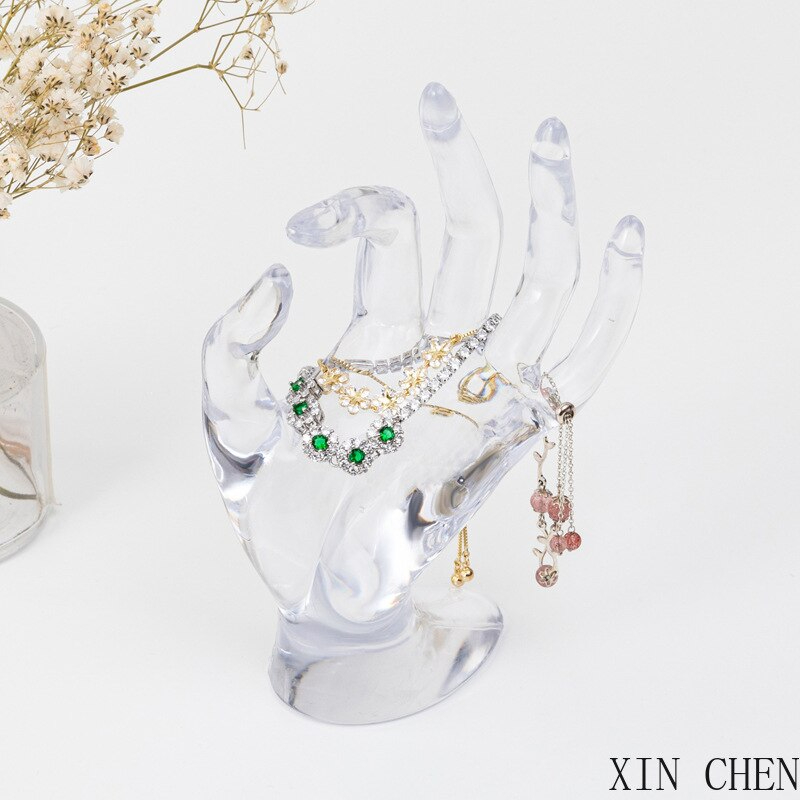 منظم حامل للخواتم اكليريك شيك علي شكل يد