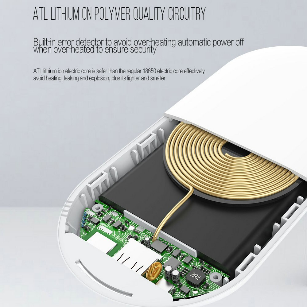 شاحن وايرليس وباور بانك سريع  2 في 1 10000 ملي امبير