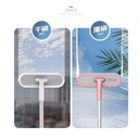 مساحة زجاج وسلك 2 في 1 بيد معدن طويلة للوصول للاماكن الصعبة