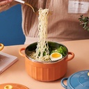 حلة النودلز وحفظ الطعام من الإستانليس والبلاستيك بتصميم جميل