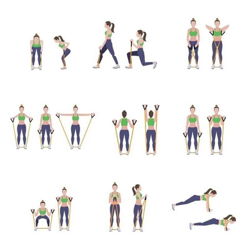 حبل شد عضلات الجسم لممارسة الرياضة من أي مكان