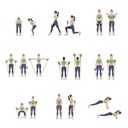 حبل شد عضلات الجسم لممارسة الرياضة من أي مكان