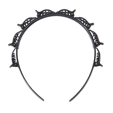 طوق شعر مع توك صغيرة لتحديد خصل الشعر وعمل الضفاير والراستا واستايلنج بسهولة